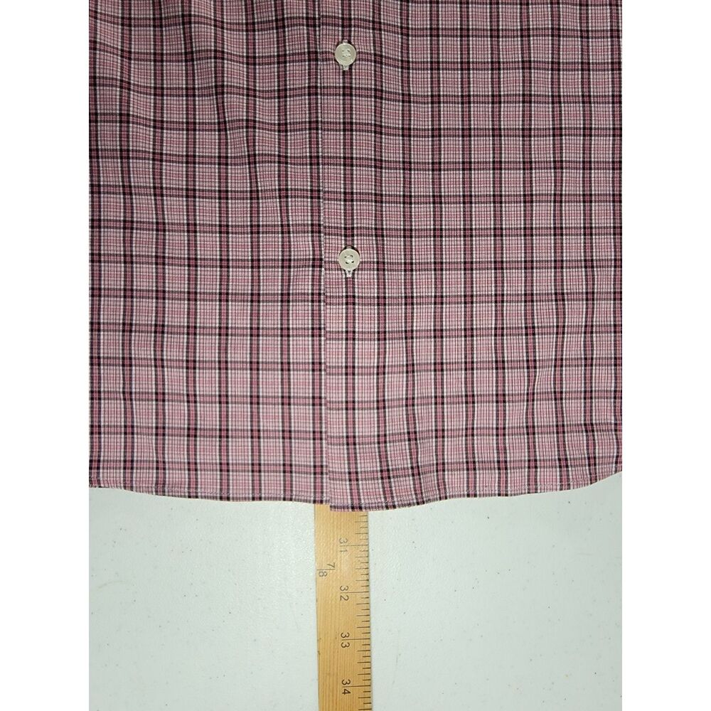 Bonobos Slim Fit Red Plaid Men's Button Long Sleeve Shirt - XXL 2XL - Picture 4 of 8